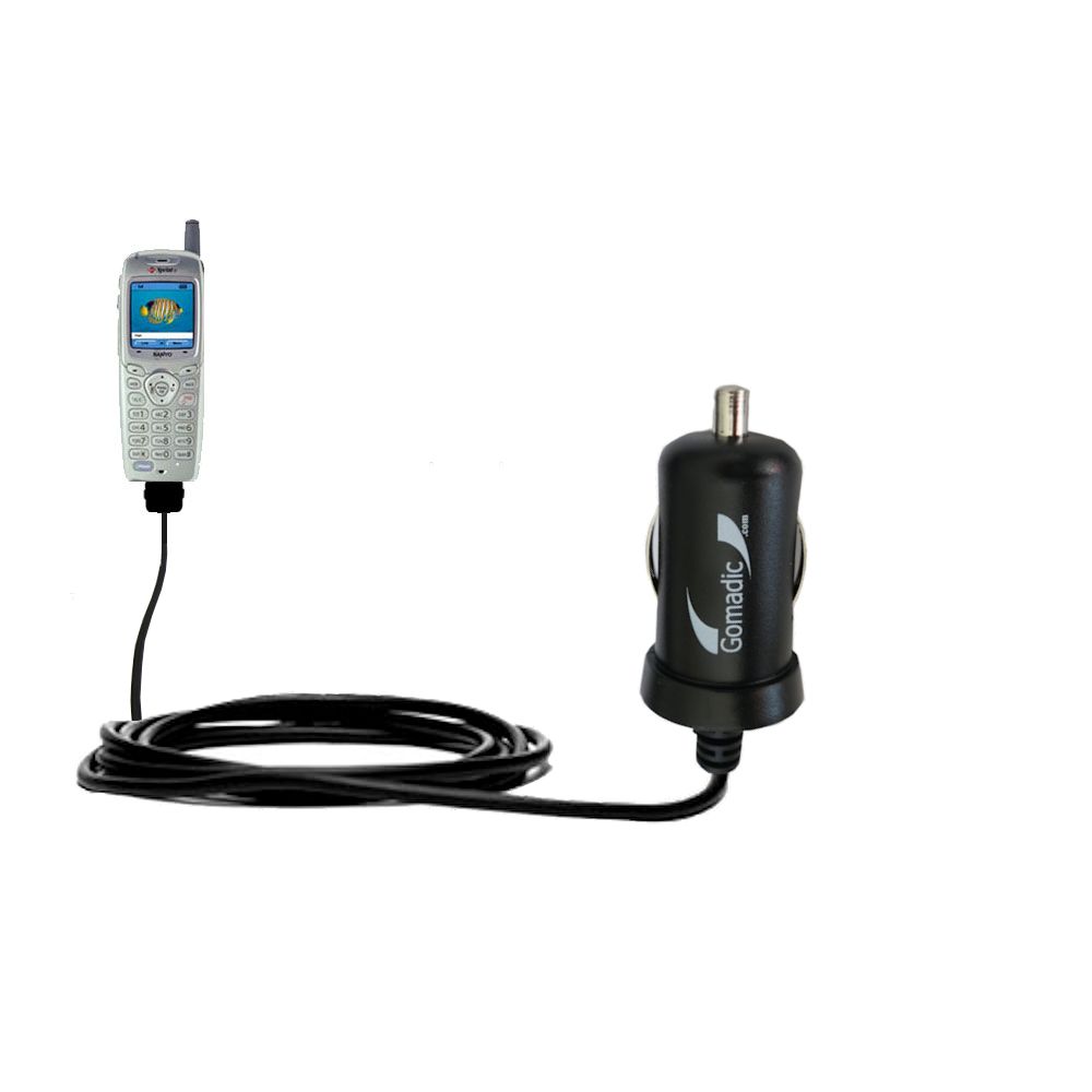 Mini Car Charger compatible with the Sanyo SCP-4920 / SCP 4920