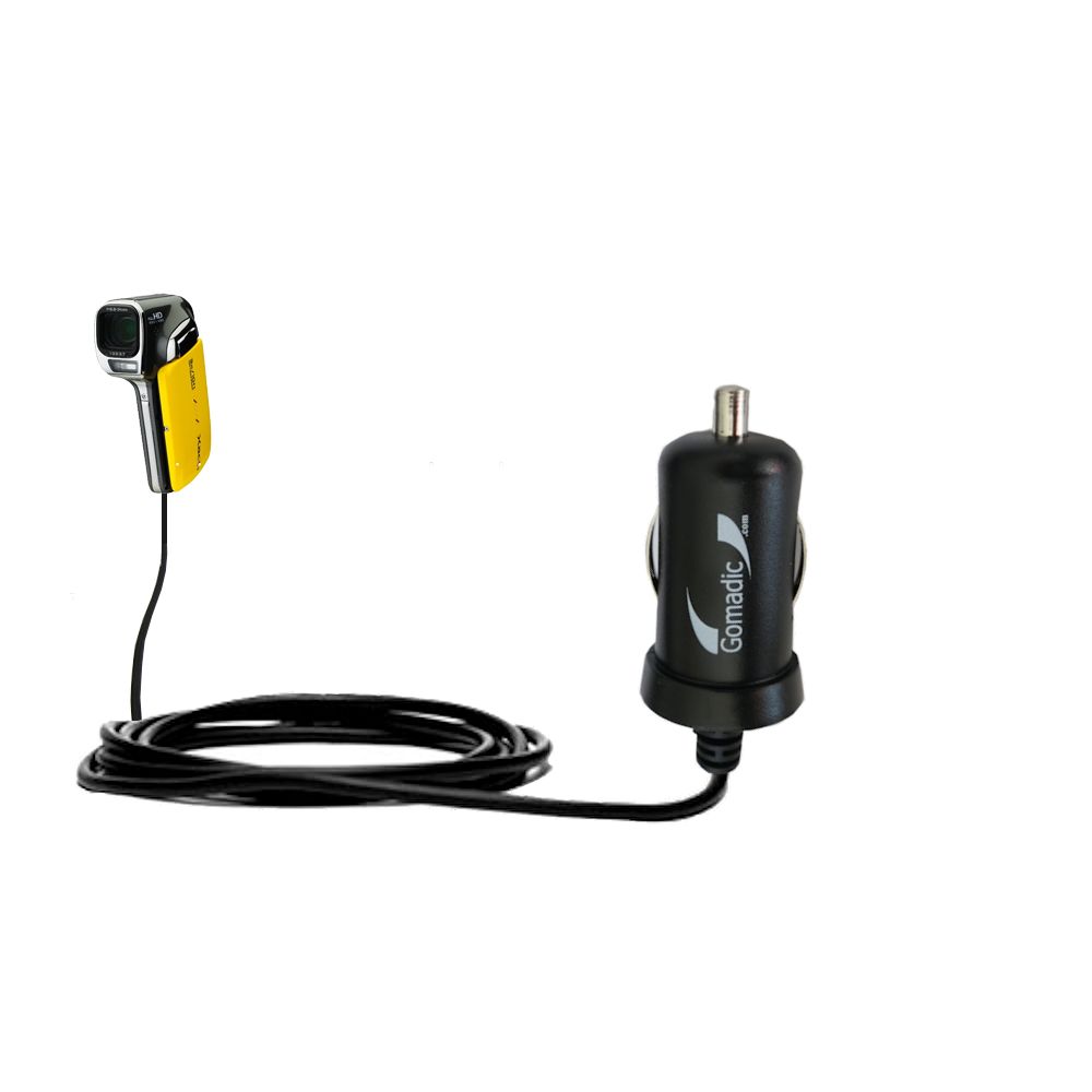 Mini Car Charger compatible with the Sanyo Xacti CA102 / VPC-CA102