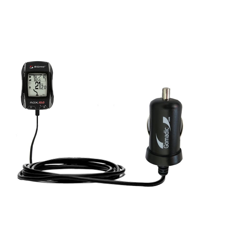 Mini Car Charger compatible with the Sigma Sport Sigma Rox 10.0