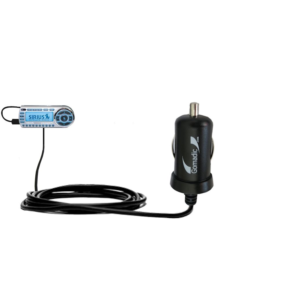 Mini Car Charger compatible with the Sirius StarMate ST2