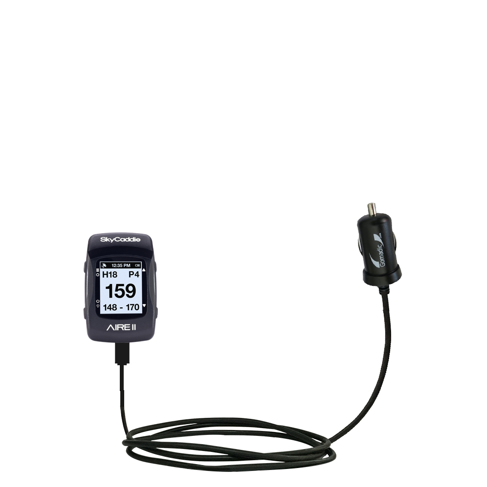 Mini Car Charger compatible with the SkyGolf SkyCaddie AIRE / AIRE II
