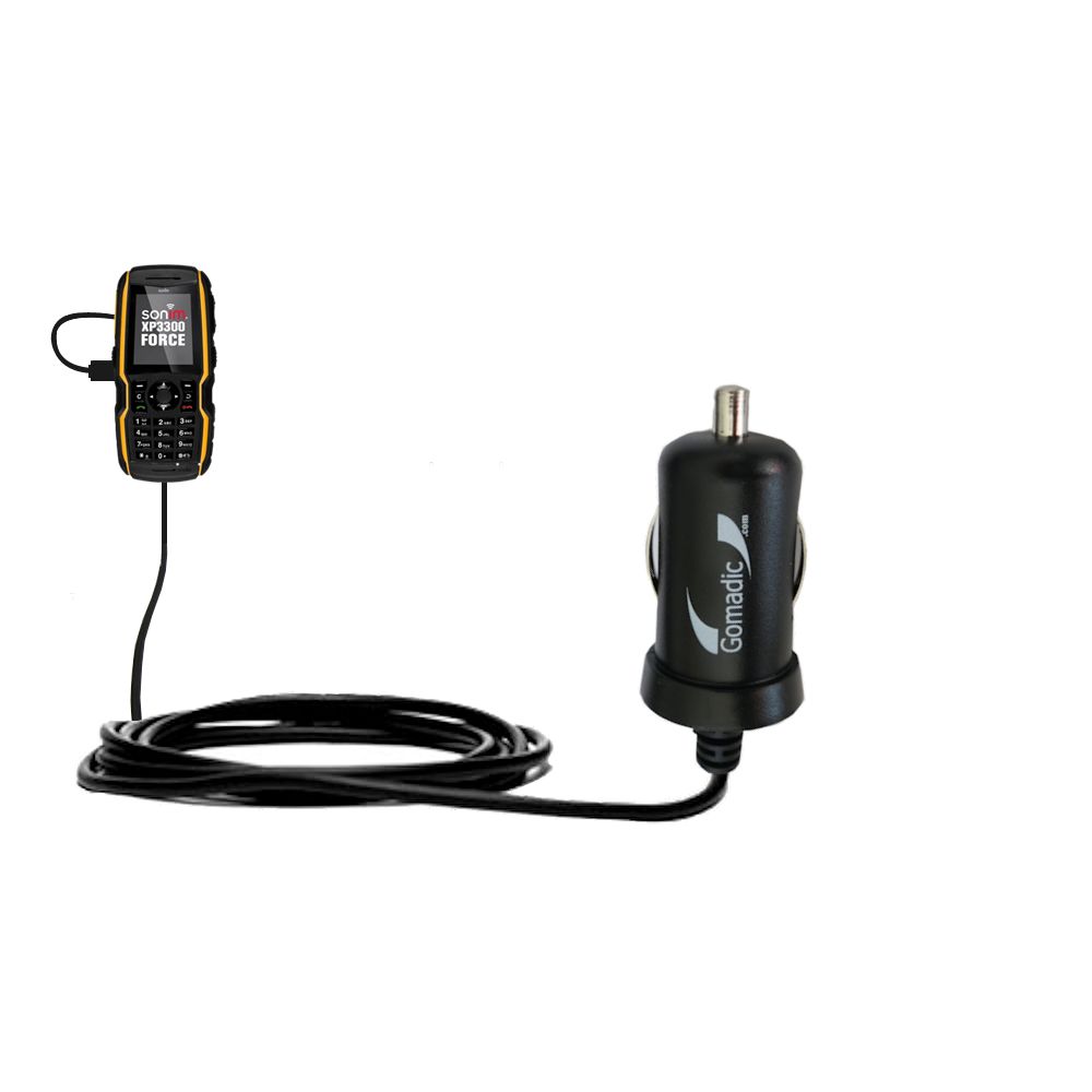 Mini Car Charger compatible with the Sonim Force XP3300