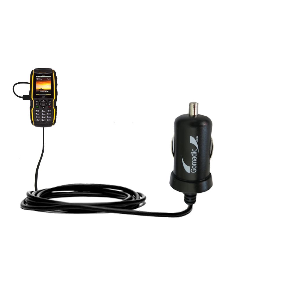 Mini Car Charger compatible with the Sonim XP Strike