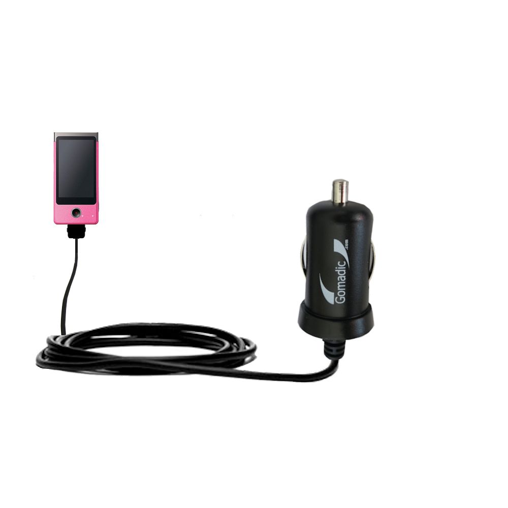 Mini Car Charger compatible with the Sony bloggie MHS-TS20K Mobile HD Snap