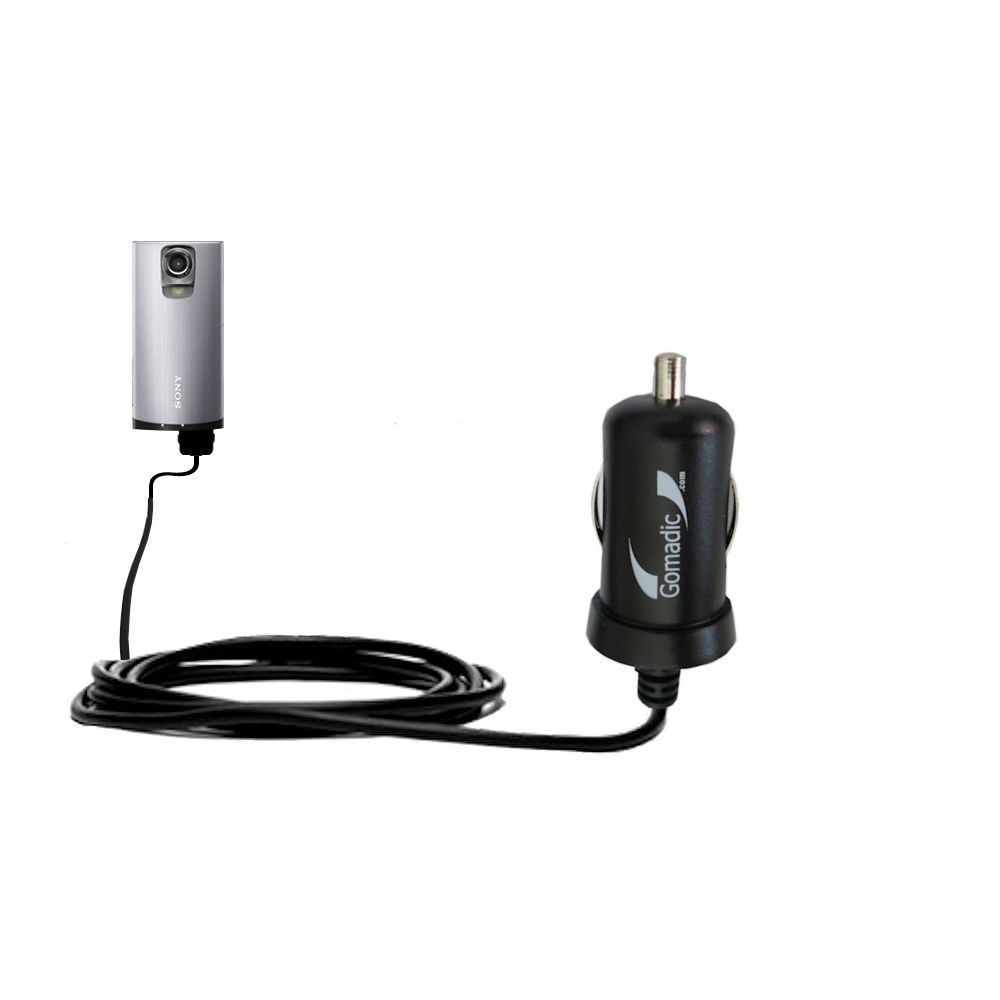 Mini Car Charger compatible with the Sony Bloggie MHS-TS55