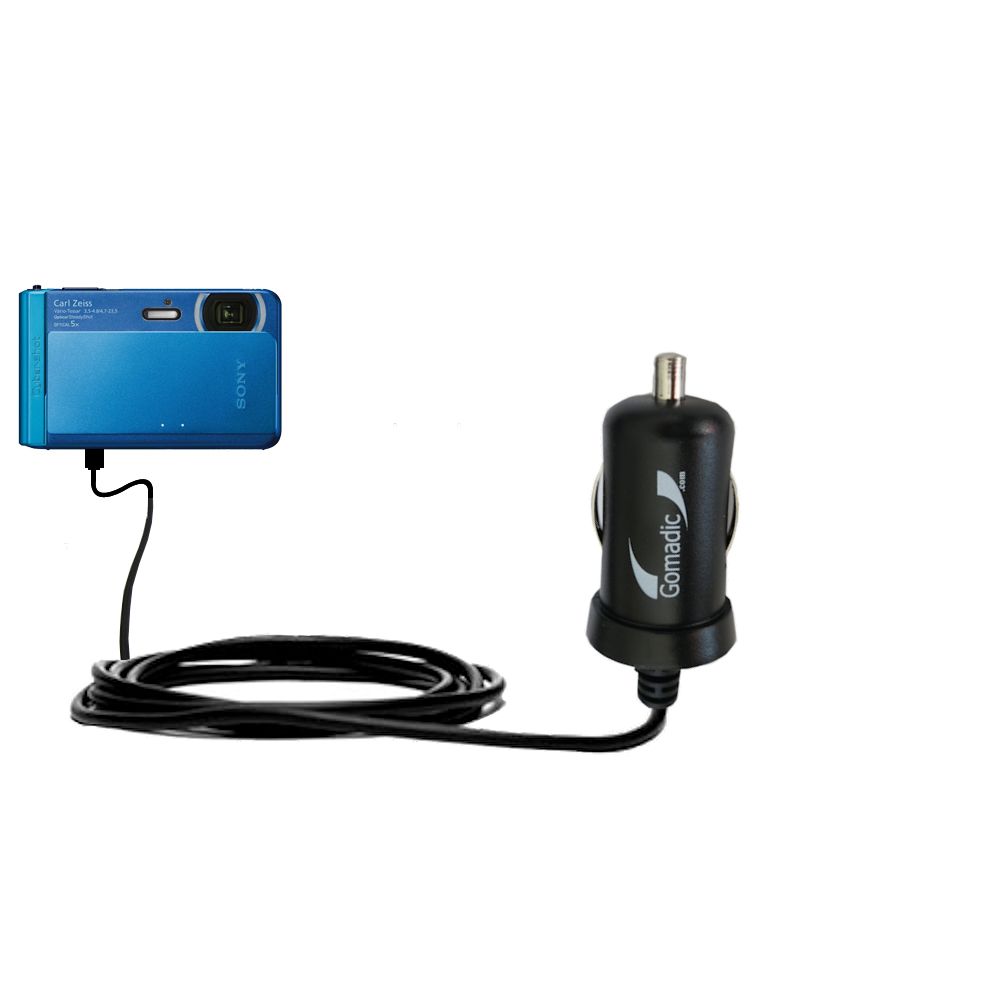 Mini Car Charger compatible with the Sony Cybershot DSC-TX30