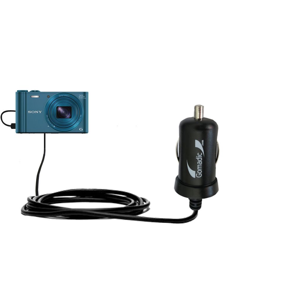 Mini Car Charger compatible with the Sony Cybershot WX300