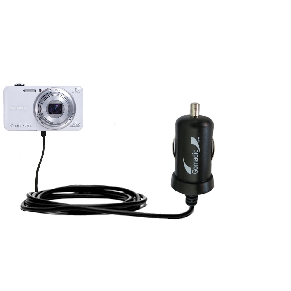 Mini Car Charger compatible with the Sony Cybershot WX80