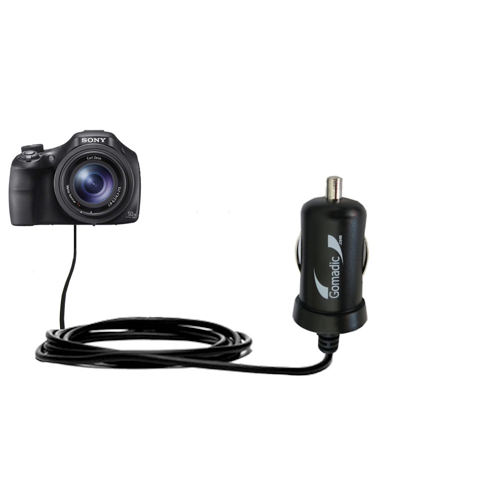 Mini Car Charger compatible with the Sony DSC-HX400