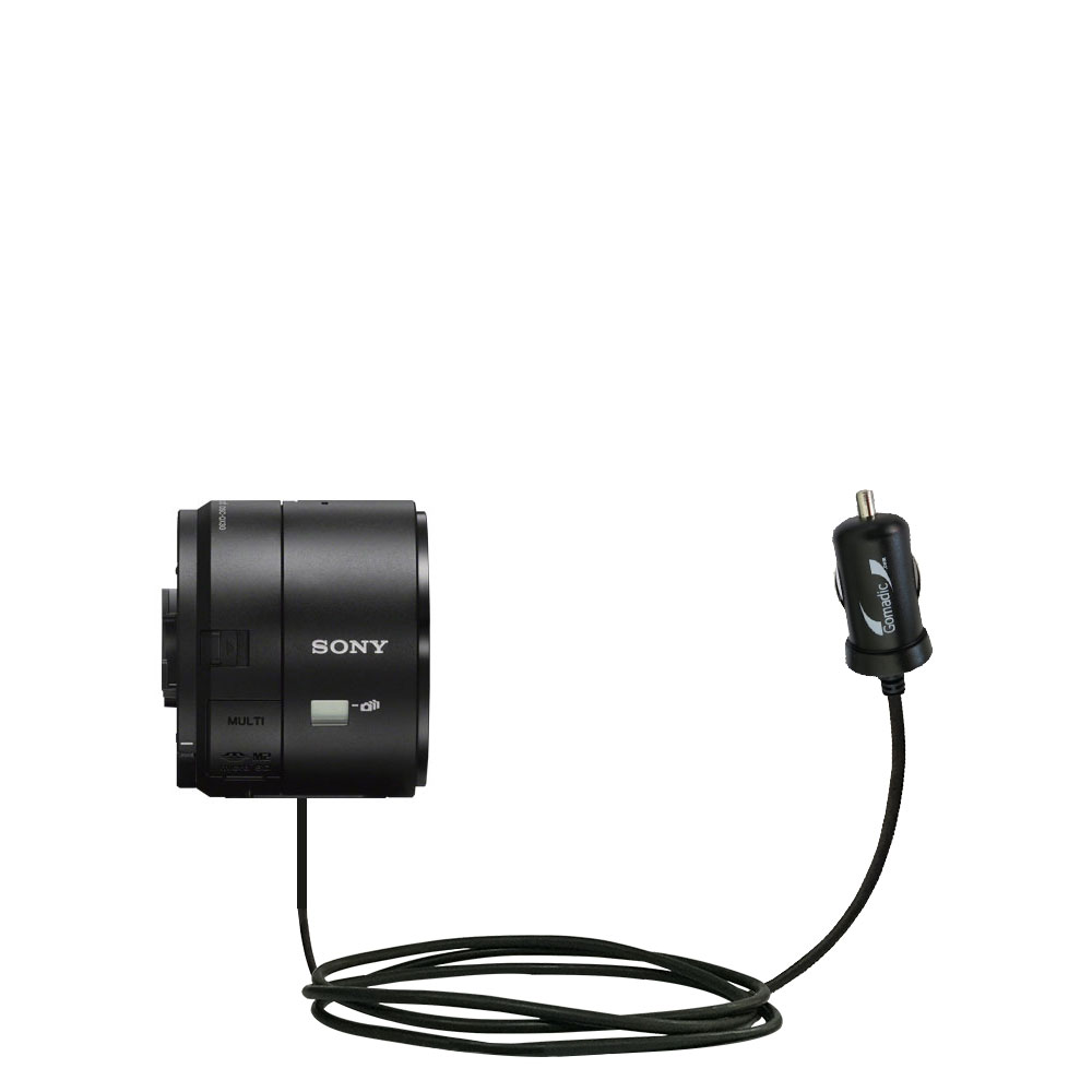 Mini Car Charger compatible with the Sony DSC-QX30