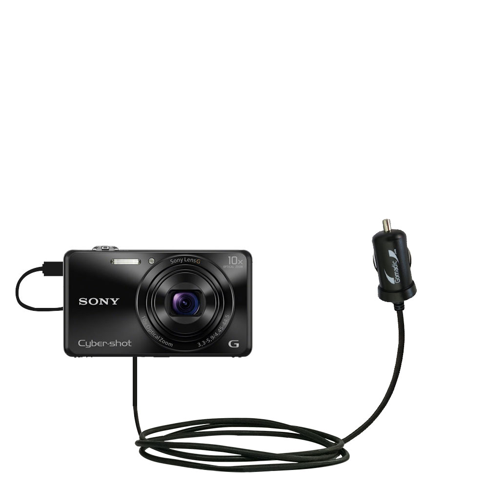Mini Car Charger compatible with the Sony DSC-WX220