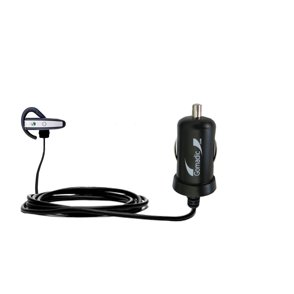 Mini Car Charger compatible with the Sony Ericsson Bluetooth Headset HBH-65