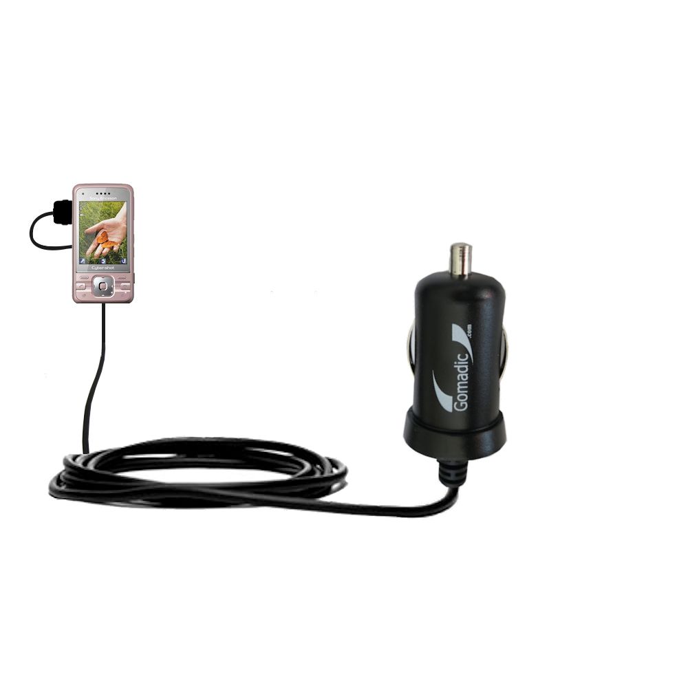 Mini Car Charger compatible with the Sony Ericsson C903