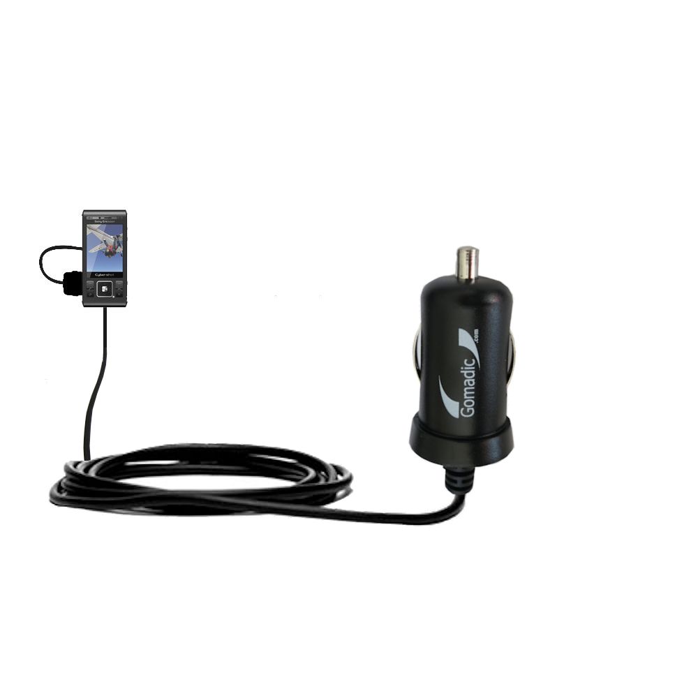 Mini Car Charger compatible with the Sony Ericsson C905