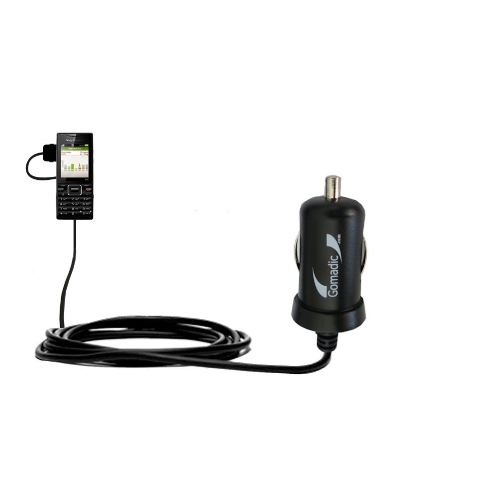 Mini Car Charger compatible with the Sony Ericsson Elm