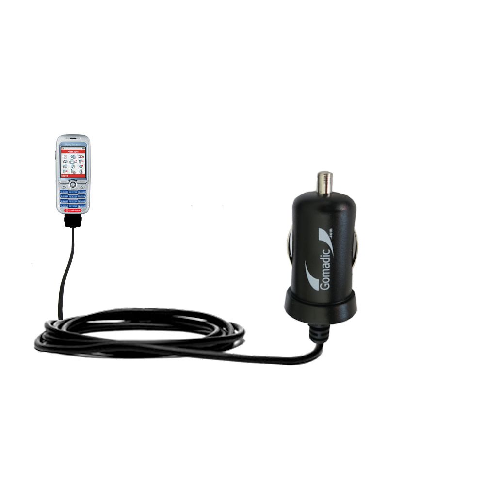 Mini Car Charger compatible with the Sony Ericsson F500i
