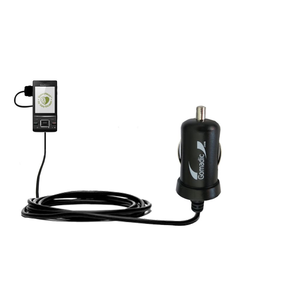 Mini Car Charger compatible with the Sony Ericsson Hazel