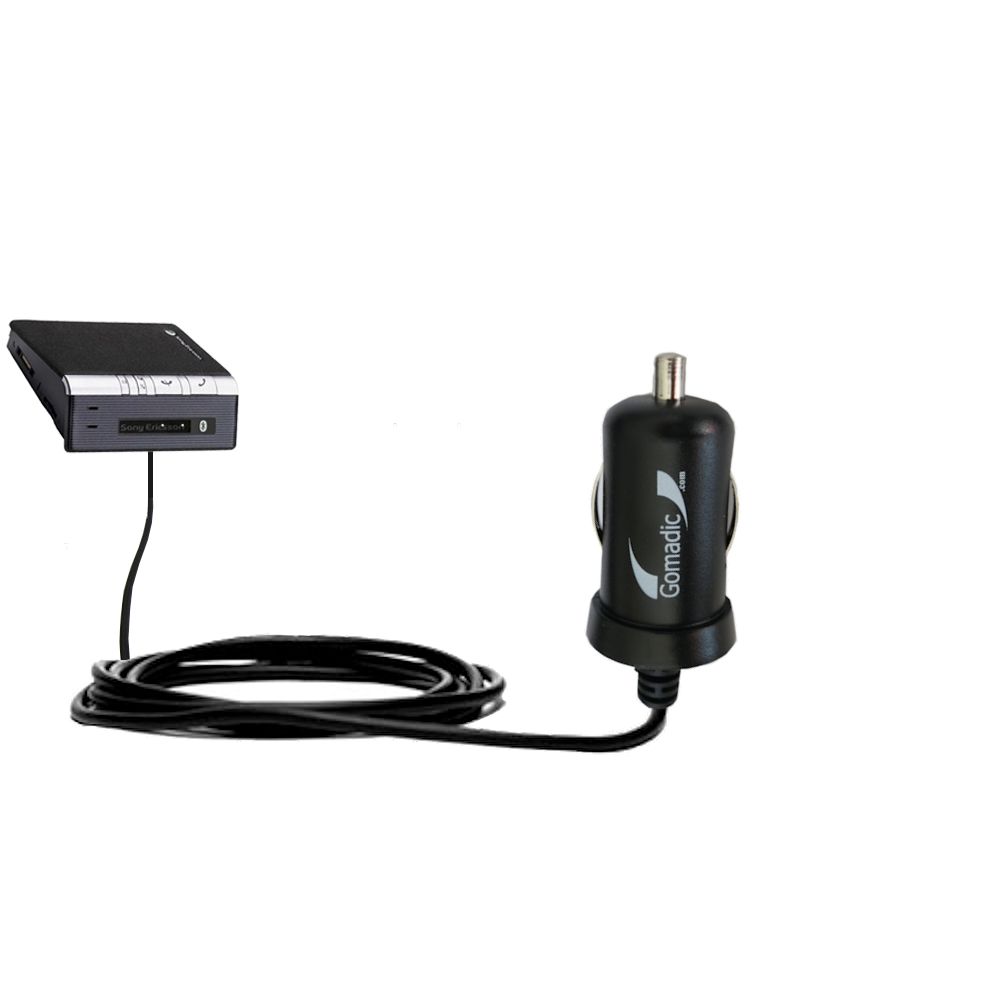 Mini Car Charger compatible with the Sony Ericsson HCB-120