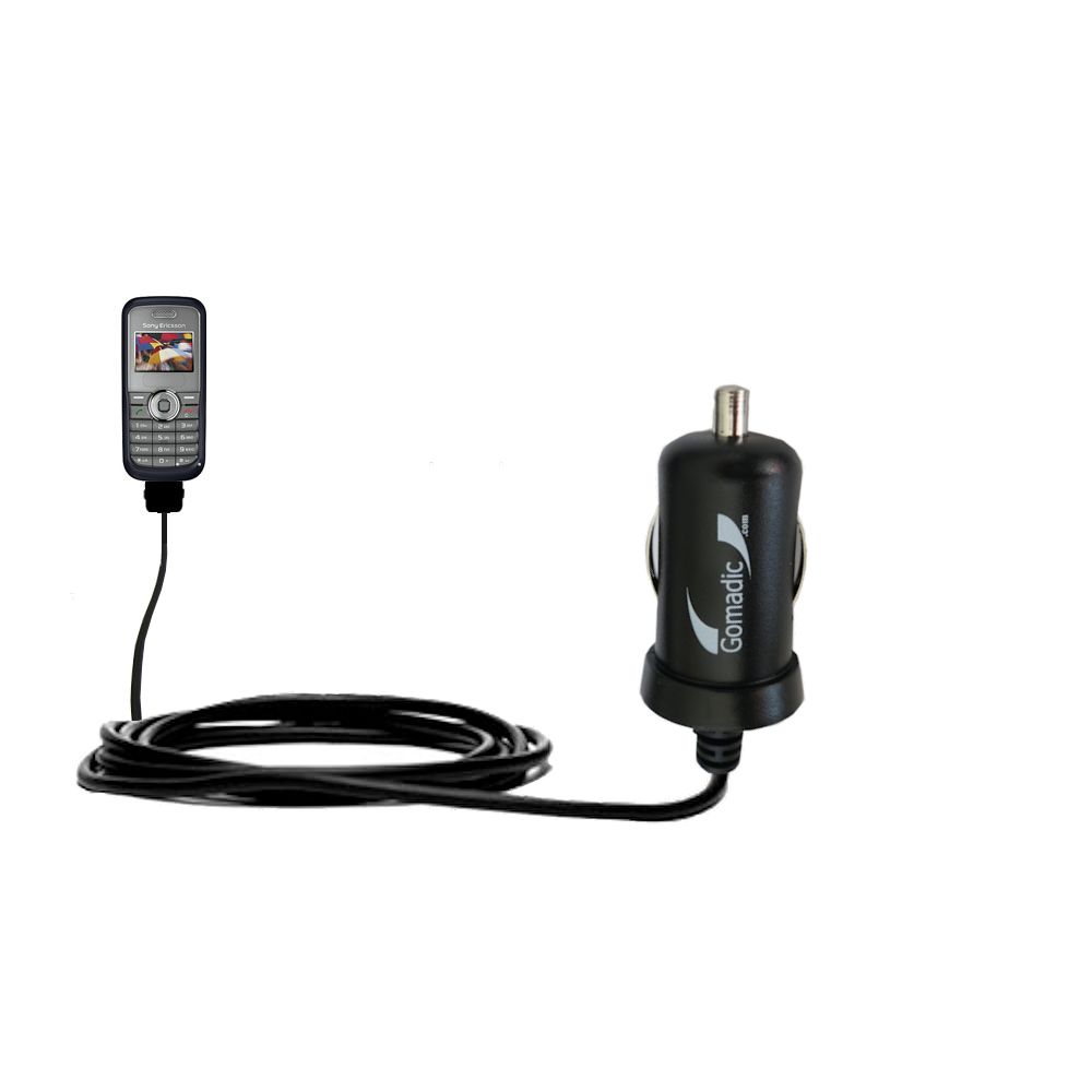 Mini Car Charger compatible with the Sony Ericsson J100a