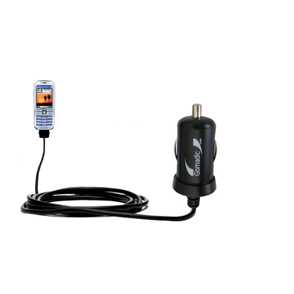 Mini Car Charger compatible with the Sony Ericsson K500c