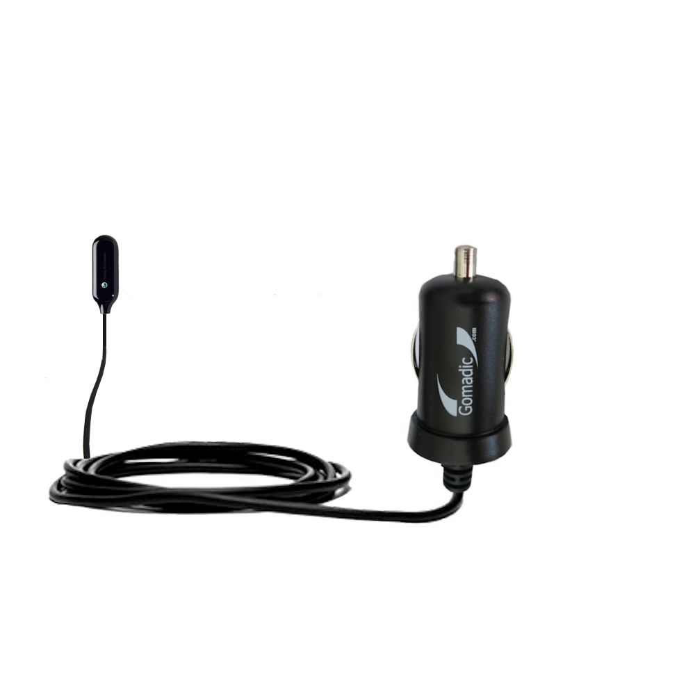 Mini Car Charger compatible with the Sony Ericsson MBR-100 Music Receiver