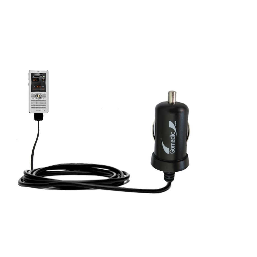 Mini Car Charger compatible with the Sony Ericsson R300
