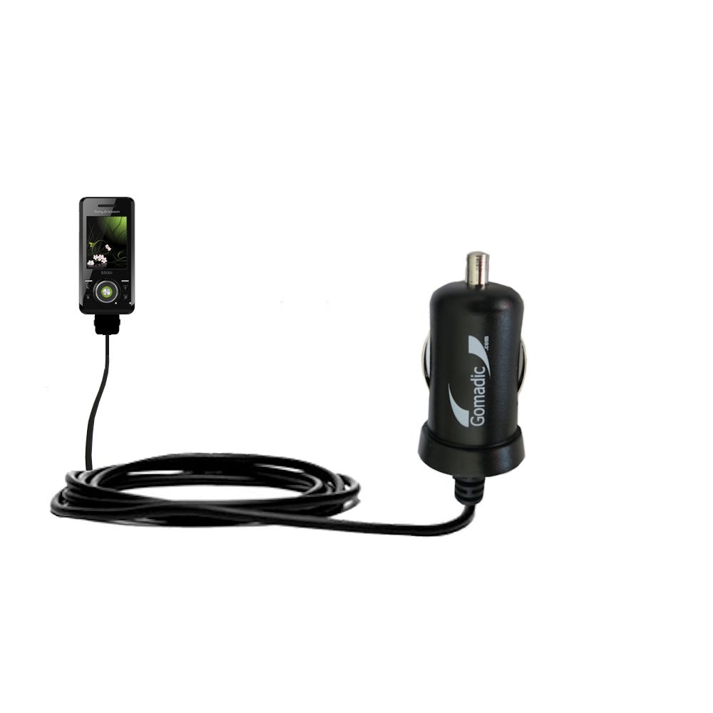 Mini Car Charger compatible with the Sony Ericsson S500c