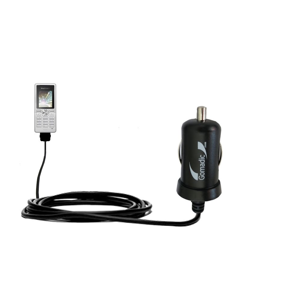 Mini Car Charger compatible with the Sony Ericsson T250a