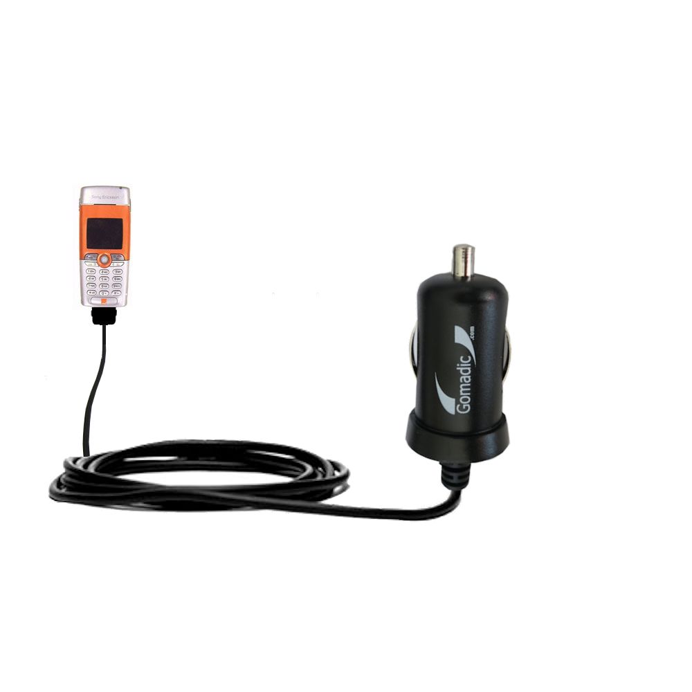 Mini Car Charger compatible with the Sony Ericsson T316