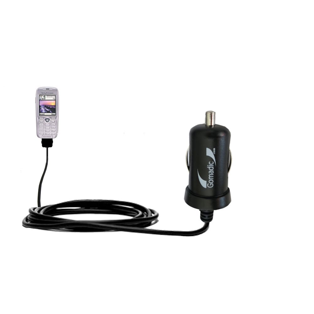 Mini Car Charger compatible with the Sony Ericsson T68ie