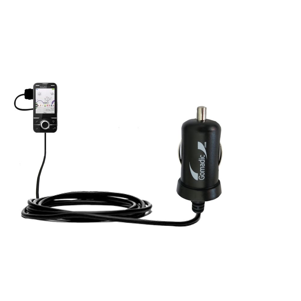Mini Car Charger compatible with the Sony Ericsson U100i