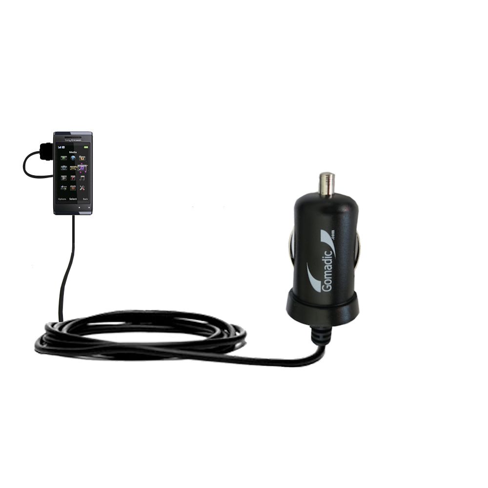 Mini Car Charger compatible with the Sony Ericsson U10i
