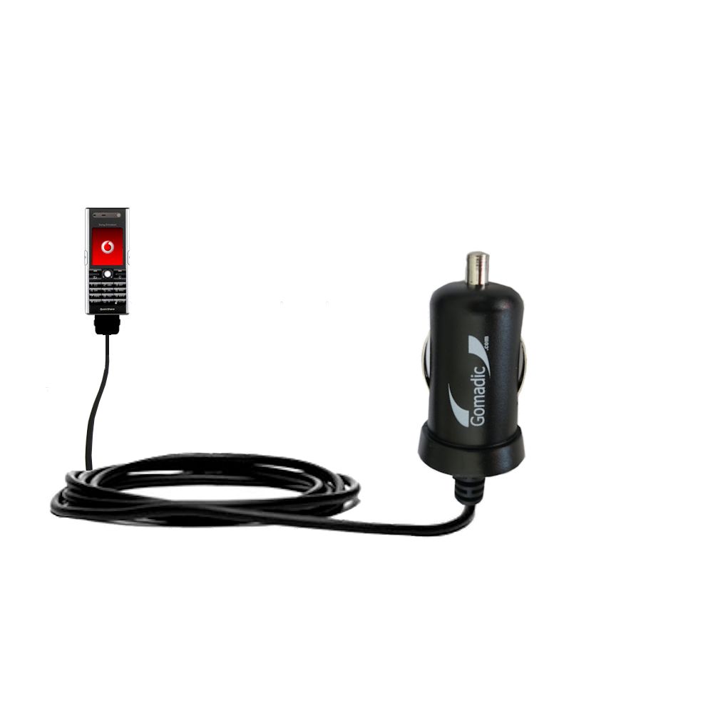 Mini Car Charger compatible with the Sony Ericsson V600i