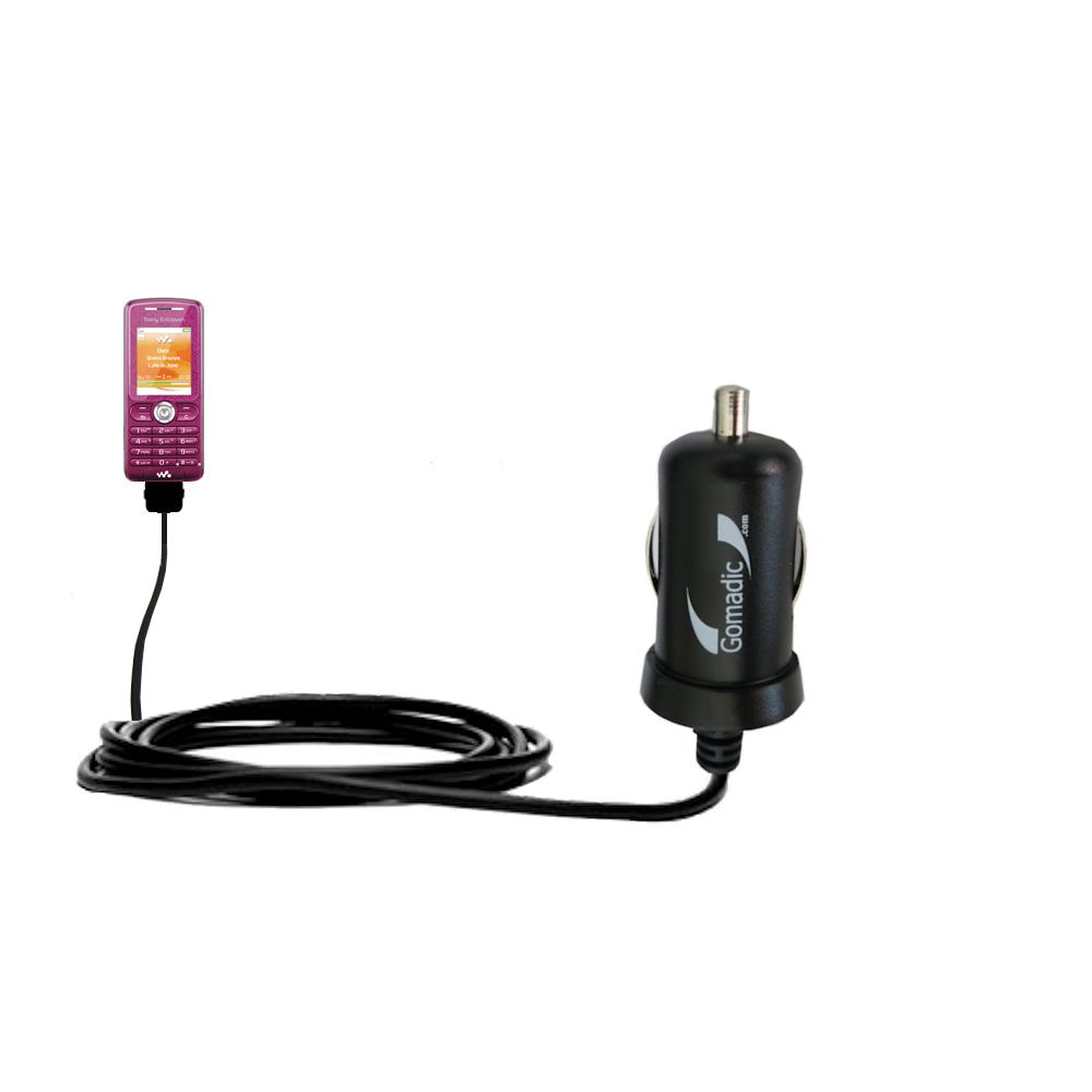 Mini Car Charger compatible with the Sony Ericsson w200i