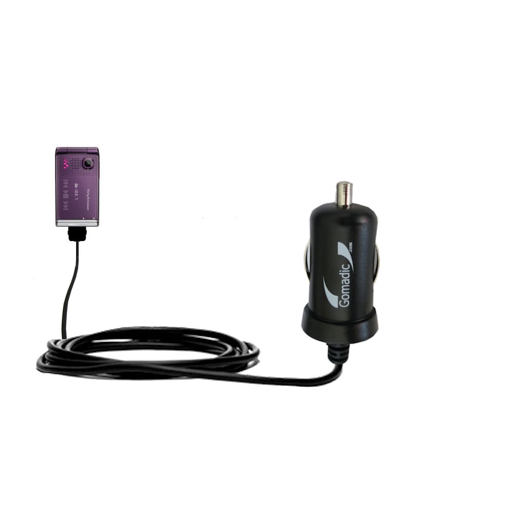 Mini Car Charger compatible with the Sony Ericsson w380c