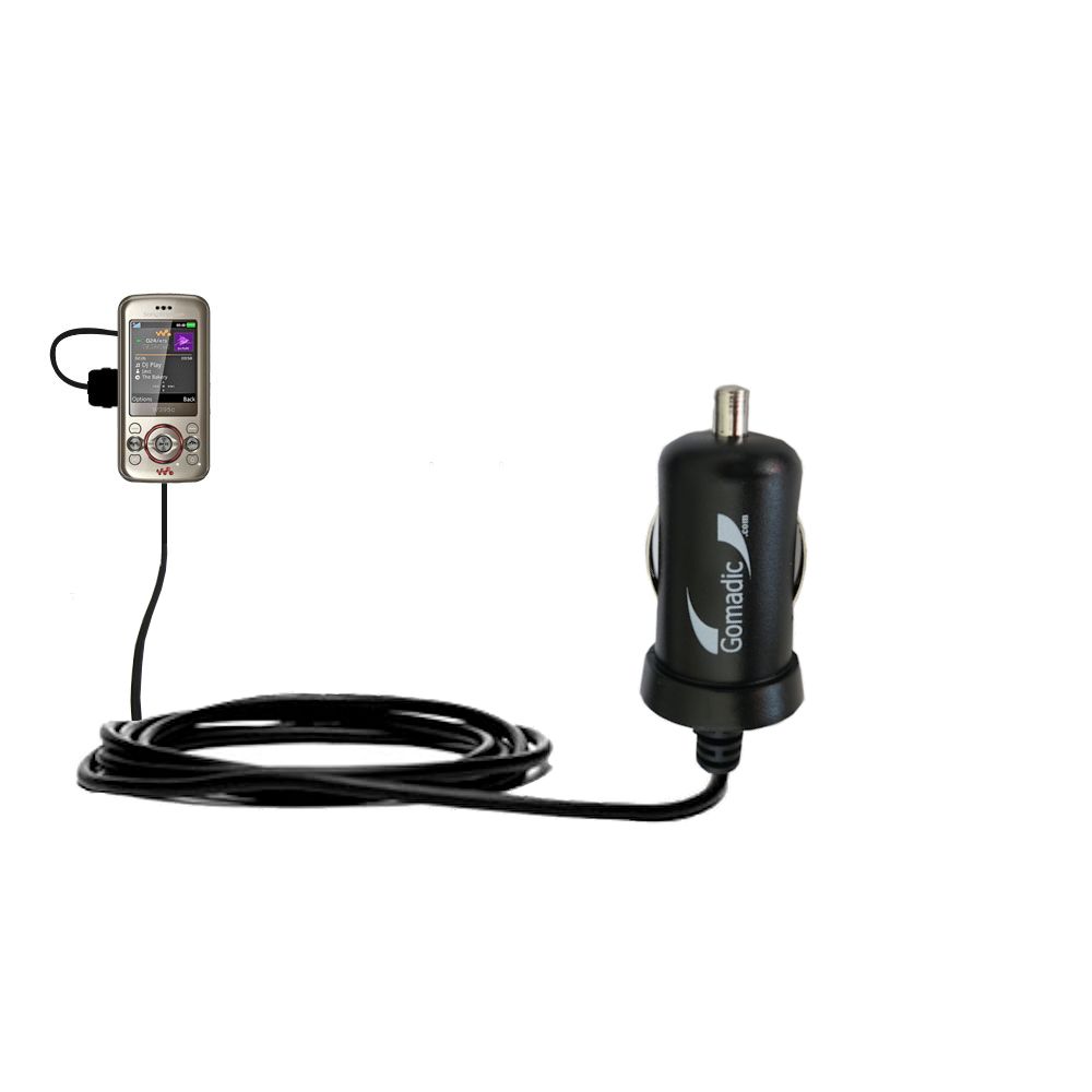 Mini Car Charger compatible with the Sony Ericsson W395