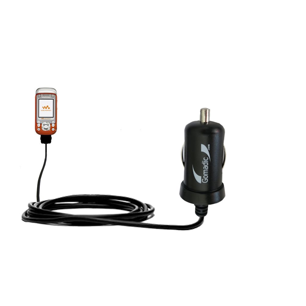 Mini Car Charger compatible with the Sony Ericsson w550c