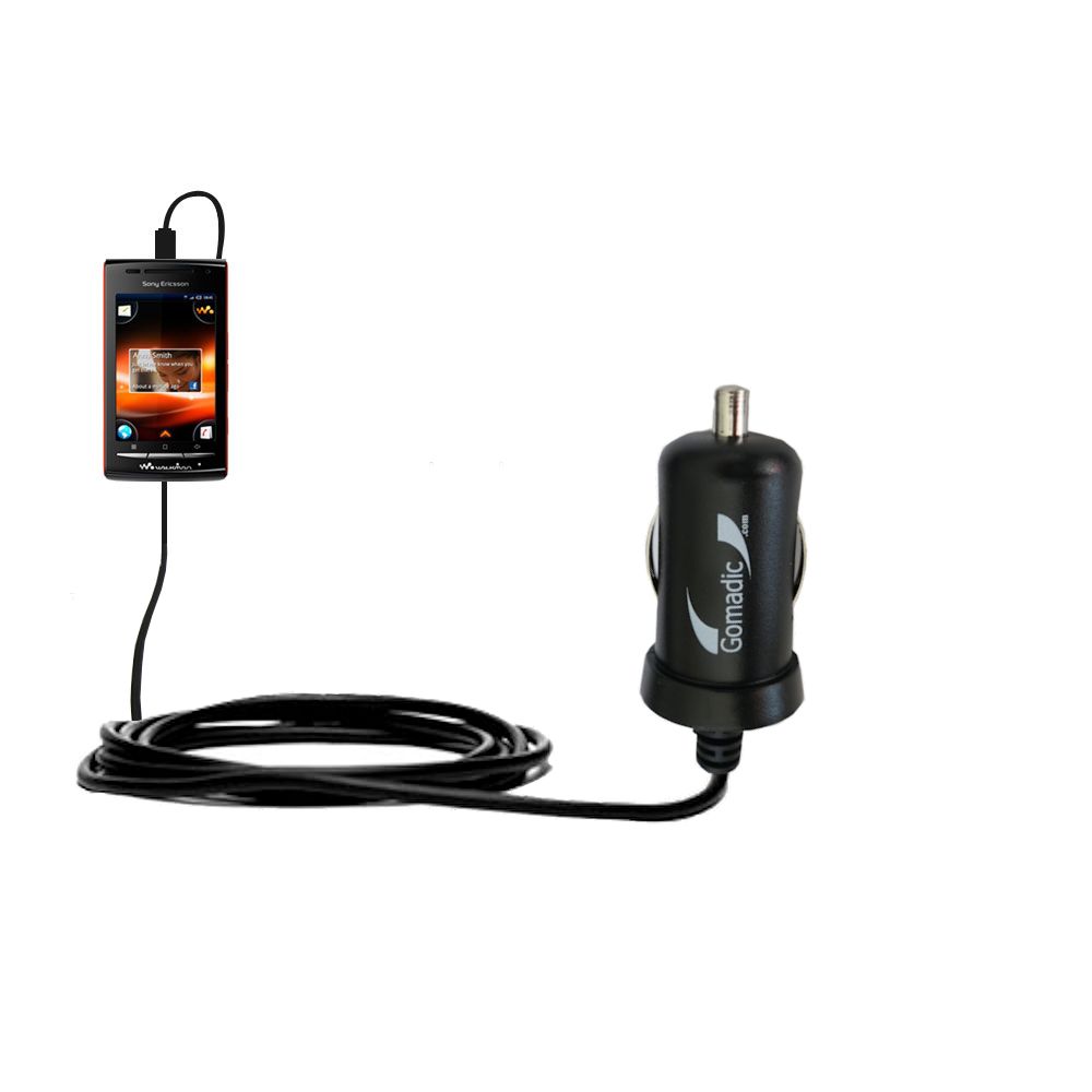 Mini Car Charger compatible with the Sony Ericsson W8 Walkman