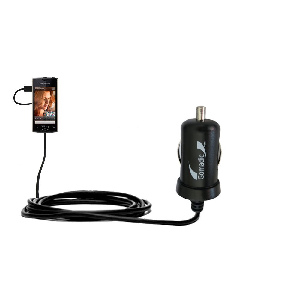 Mini Car Charger compatible with the Sony Ericsson Xperia Azusa