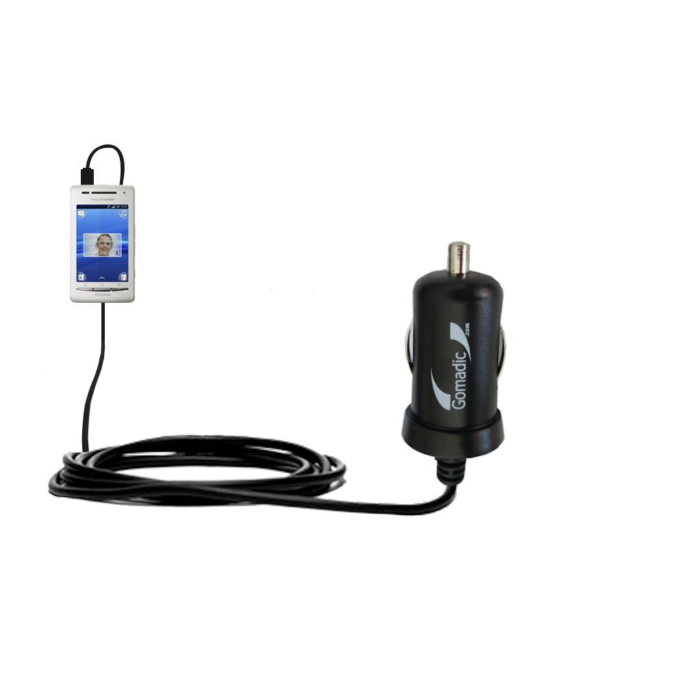 Mini Car Charger compatible with the Sony Ericsson Xperia X8 / X8A