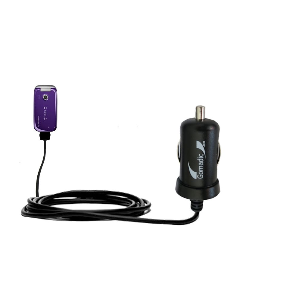Mini Car Charger compatible with the Sony Ericsson z750i