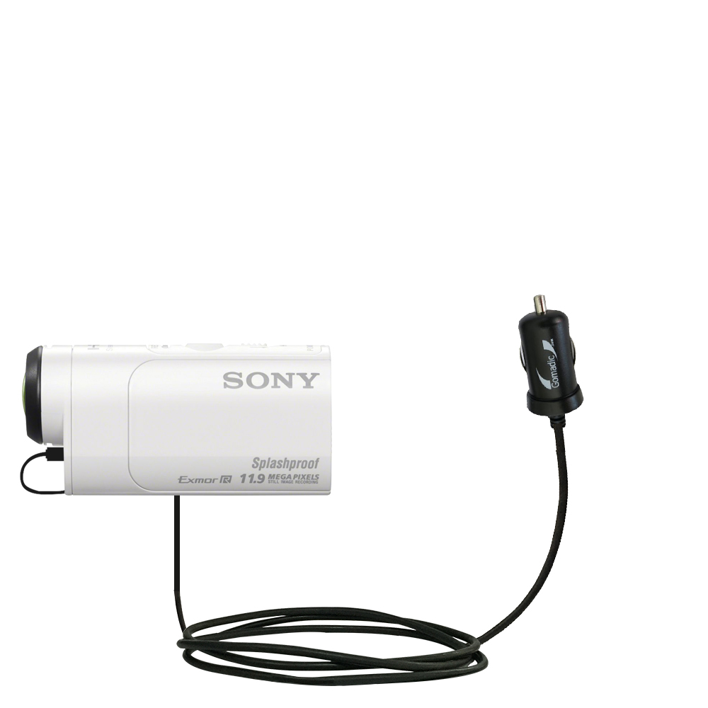 Mini Car Charger compatible with the Sony HDR-AZ1 / AZ1