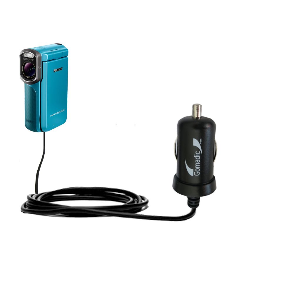 Mini Car Charger compatible with the Sony HDR-GW77V/B / HDR-GW77