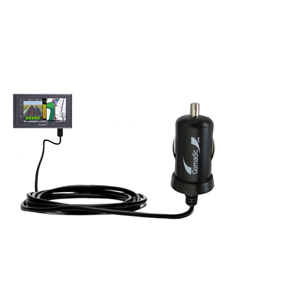 Mini Car Charger compatible with the Sony NV-U94T
