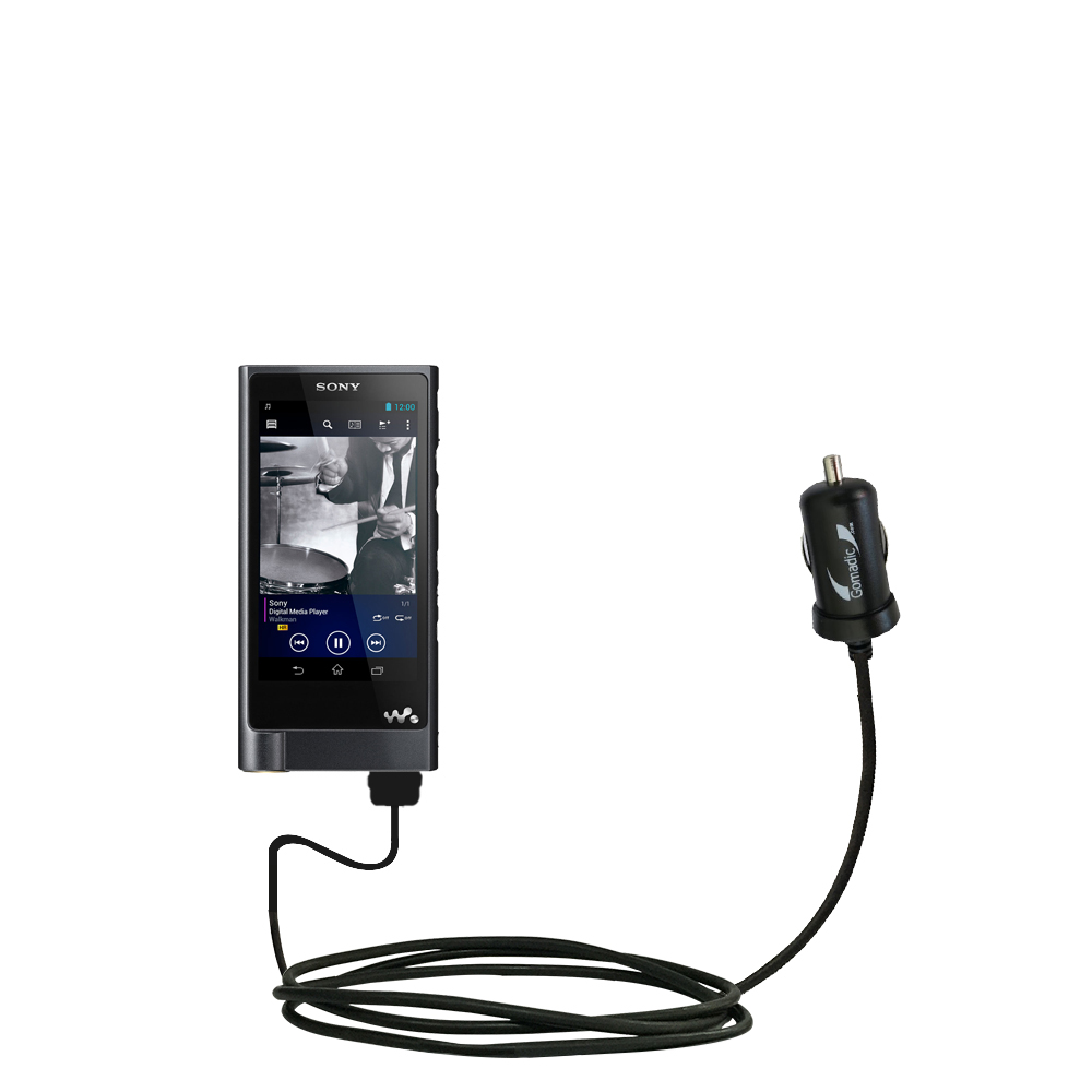 Mini Car Charger compatible with the Sony NW-ZX2 / ZX2