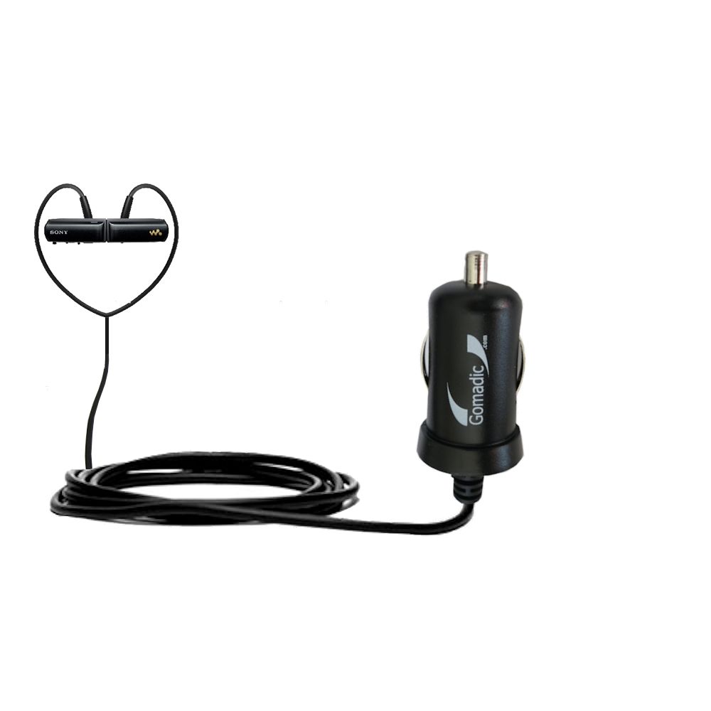 Mini Car Charger compatible with the Sony NWZ-W252 Headset