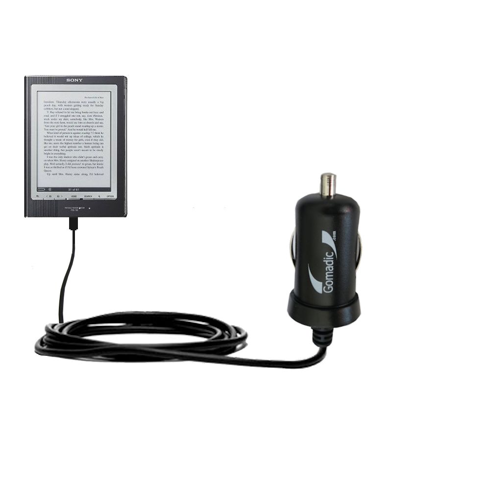 Mini Car Charger compatible with the Sony PRS-700BC Digital Reader