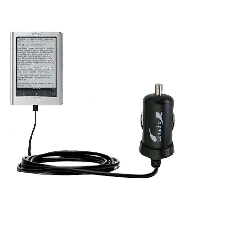 Mini Car Charger compatible with the Sony PRS650 Reader Touch Edition
