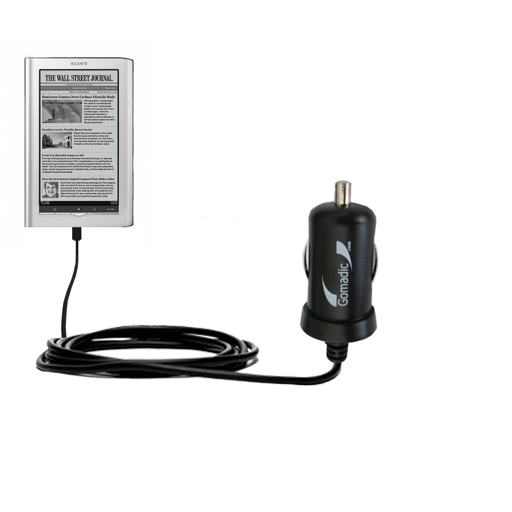 Mini Car Charger compatible with the Sony PRS950 Reader Daily Edition