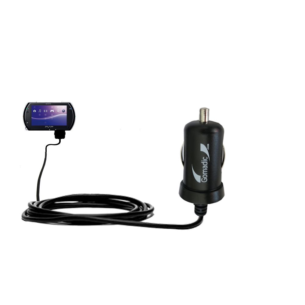 Mini Car Charger compatible with the Sony PSP GO